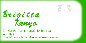 brigitta kanyo business card